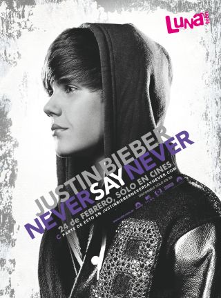 Afiche oficial de la peli de Justin Bieber