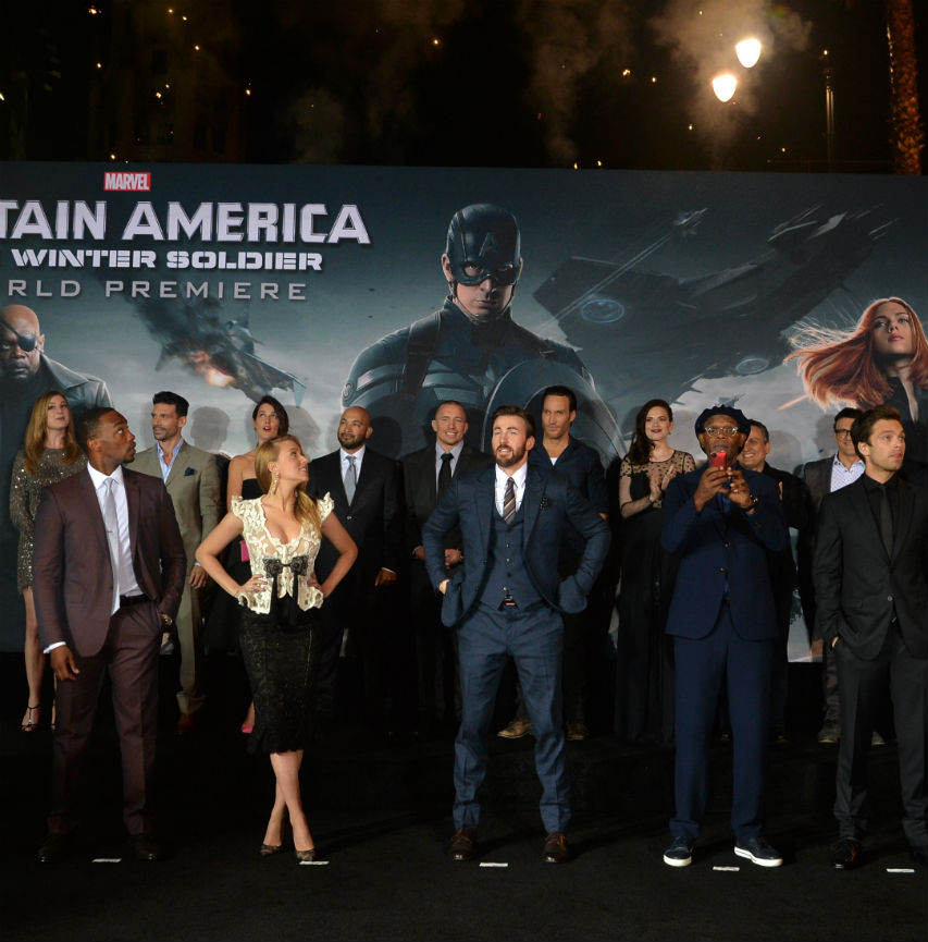 El elenco de Capitán América: el Soldado de Invierno. Crédito: Image.net